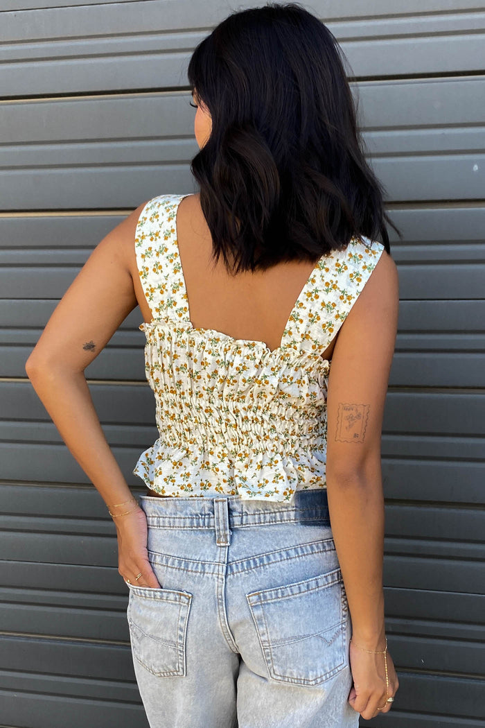 Floral Smocked Cami Top